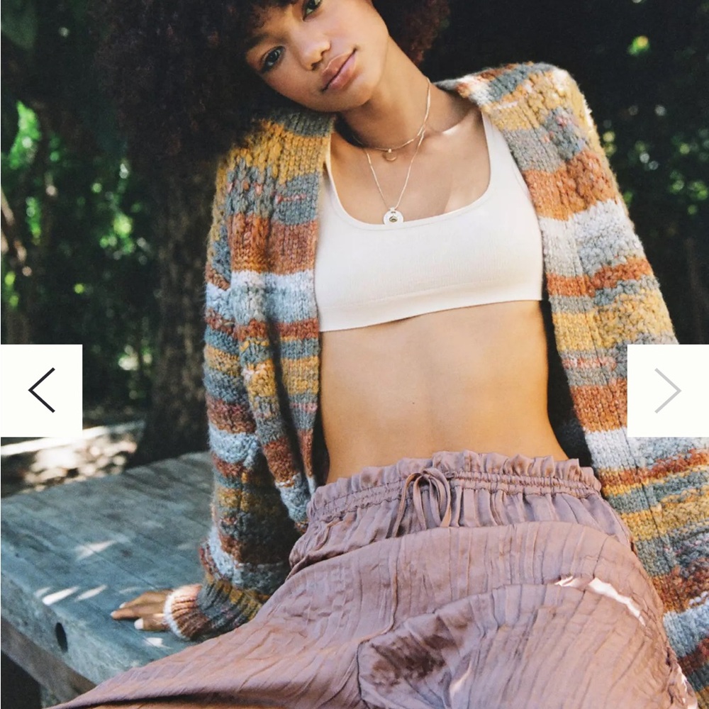 Anthropologie Textured Knit Cardigan in Earth Tones